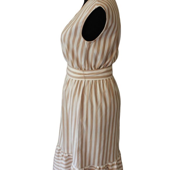 Vintage Ann Taylor Factory, Stripes, Tie Belt "Working 9-5" Era MCM XSP NWOT'S - Picture 9 of 15